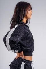Кофта Nebbia Half-Zip Leopard Sweatshirt PRIMAL Black Leopard 866