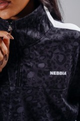 Кофта Nebbia Half-Zip Leopard Sweatshirt PRIMAL Black Leopard 866