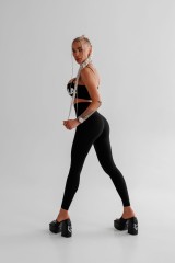 Топ Nebbia Bandeau bra BACK CHECK Black 612