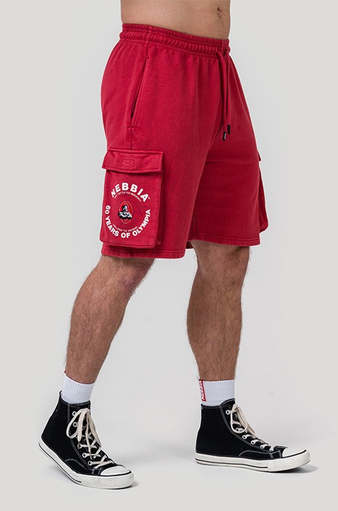 Шорти Nebbia Washed Loose Fit Cargo Shorts LEGACY Red 787 купить в