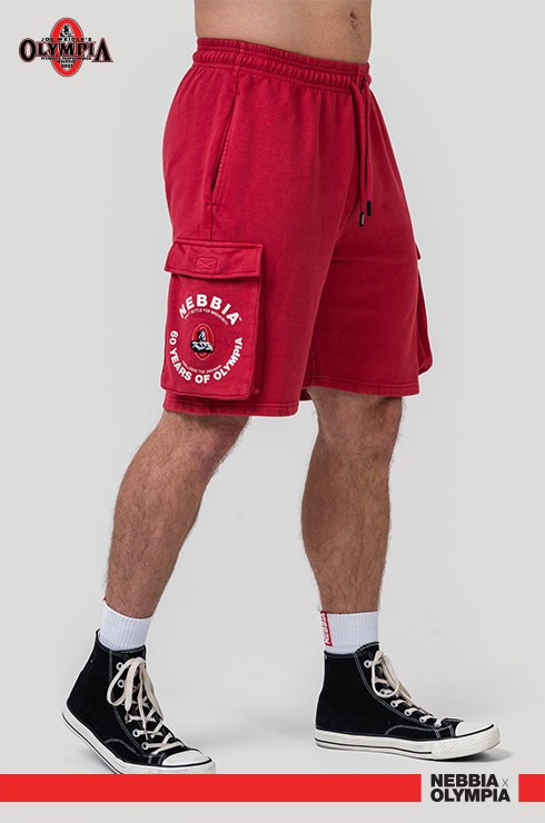 Шорти Nebbia Washed Loose Fit Cargo Shorts LEGACY Red 787 купить в