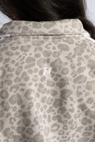 Кофта Nebbia Half-Zip Leopard Sweatshirt PRIMAL Cream Leopard 866