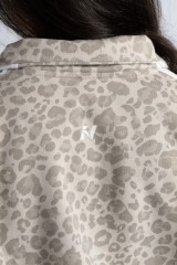 Кофта Nebbia Half-Zip Leopard Sweatshirt PRIMAL Cream Leopard 866