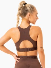 Топ Level Up High Impact Sports Bra - Chocolate