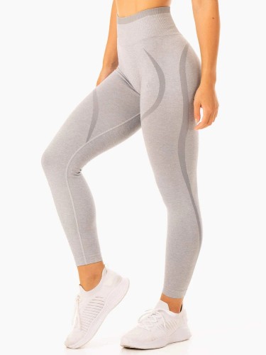 Леггинсы Excel Seamless High Waisted Leggings - Grey Marl
