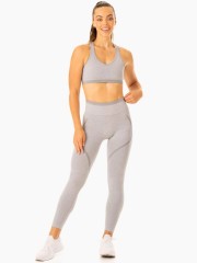 Леггинсы Excel Seamless High Waisted Leggings - Grey Marl