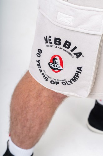 Шорти Nebbia Washed Loose Fit Cargo Shorts LEGACY Light Grey 787