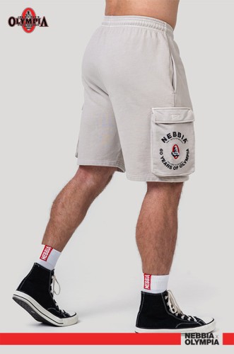 Шорти Nebbia Washed Loose Fit Cargo Shorts LEGACY Light Grey 787