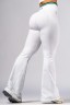 Леггинсы-клеш Nebbia High-Waist Flared Leggings CLUB D’OR White 630