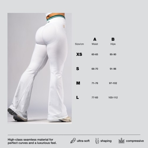 Легінси-кльош Nebbia High-Waist Flared Leggings CLUB D’OR White 630