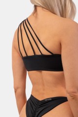 ТОП ONE SHOULDER BANDEAU BIKINI TOP BLACK 448