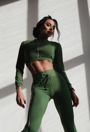 Кофта GREEN JACKET WITH ZIPER 