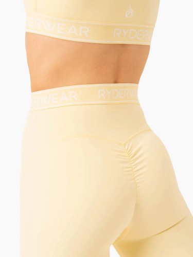 Шорты Level Up High Waisted Scrunch Shorts - Butter