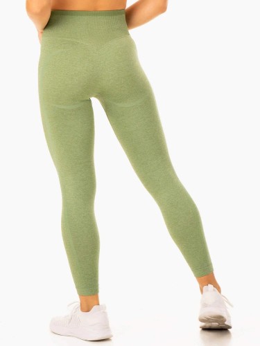 Леггинсы Excel Seamless High Waisted Leggings - Moss Green Marl