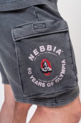Шорты Nebbia Washed Loose Fit Cargo Shorts LEGACY Black 787