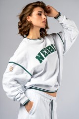Толстовка женская Nebbia Lounge Sweatshirt CLUB D’OR White 642