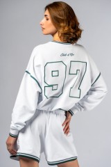 Толстовка женская Nebbia Lounge Sweatshirt CLUB D’OR White 642