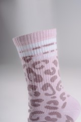 Носки Nebbia Leopard Crew Socks PRIMAL Pink Leopard 106