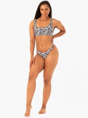 Купальные трусики Ryderwear Leopard Cheeky Bikini Bottoms