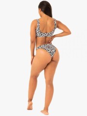Купальные трусики Ryderwear Leopard Cheeky Bikini Bottoms