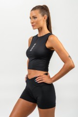 Майка Cropped Tank Top CONFIDENCE Black 476