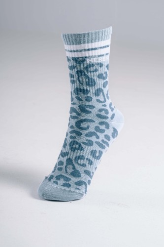 Шкарпетки Nebbia Leopard Crew Socks PRIMAL Blue Leopard 106