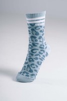 Носки Nebbia Leopard Crew Socks PRIMAL Blue Leopard 106