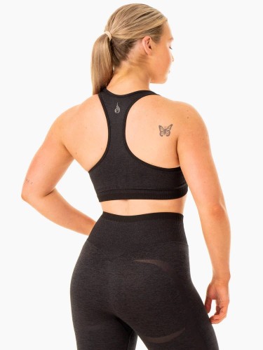 Топ Excel Seamless Sports Bra - Black Marl