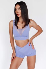 Шорти High Waisted Leggings Shorts AGILE Light Purple 475