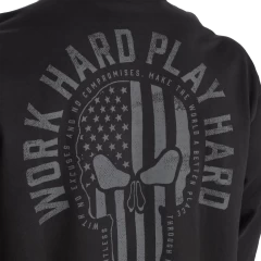 Свитшот в ретро стиле GASP Graphic Crewneck 220990 Acid Washed Black