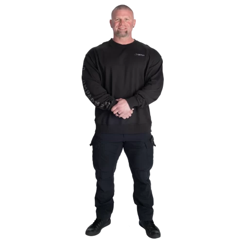 Світшот у ретро стилі GASP Graphic Crewneck 220990 Acid Washed Black