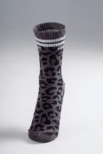 Шкарпетки Nebbia Leopard Crew Socks PRIMAL Black Leopard 106