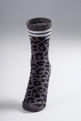 Шкарпетки Nebbia Leopard Crew Socks PRIMAL Black Leopard 106