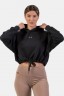 ХУДІ LOOSE FIT CROP HOODIE ICONIC BLACK 421