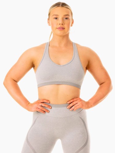 Топ Excel Seamless Sports Bra - Grey Marl
