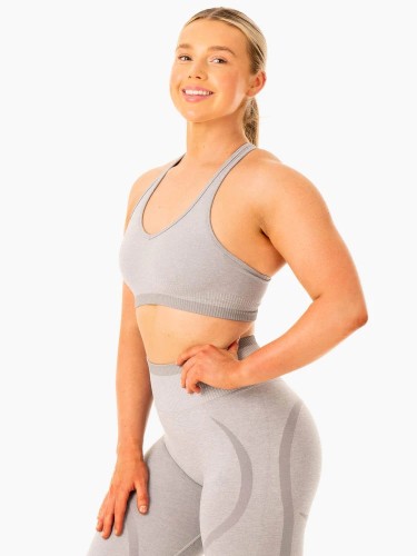 Топ Excel Seamless Sports Bra - Grey Marl
