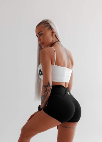 Шорти High Waisted Leggings Shorts AGILE Black 475