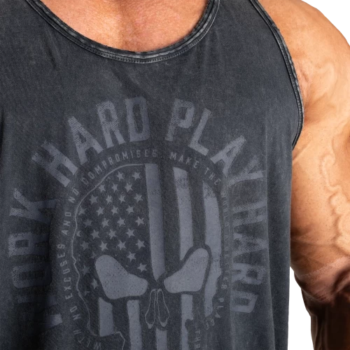 Майка GASP Skull T-Back 220991 Washed Black