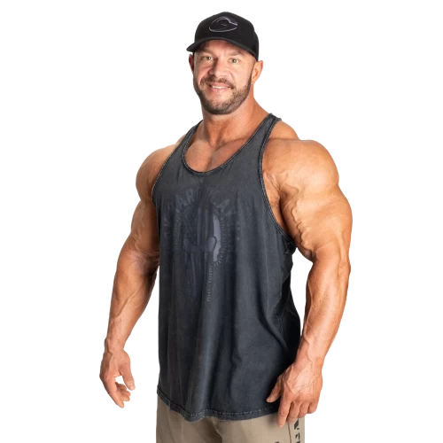 Майка GASP Skull T-Back 220991 Washed Black