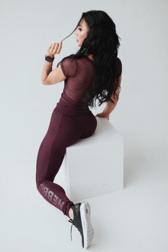 Футболка Flash-Mesh T-Shirt 665 Bordo