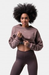 ТОЛСТОВКА LOOSE FIT SWEATSHIRT "FEELING GOOD" BROWN 420