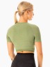 Топ Excel Seamless T-Shirt - Moss Green Marl