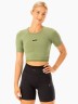 Топ Excel Seamless T-Shirt - Moss Green Marl