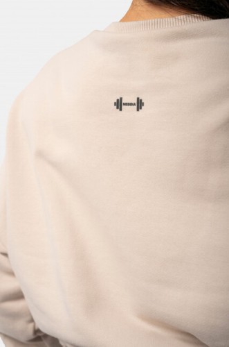 ТОЛСТОВКА LOOSE FIT SWEATSHIRT "FEELING GOOD" CREAM 420