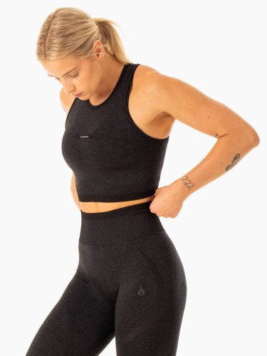 Майка Excel Seamless Tank - Black Marl