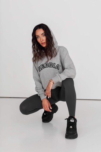 Худі Nebbia Iconic HERO Sweatshirt with a hoodie Light Grey 581