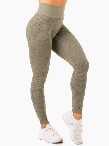 Леггинсы Honeycomb Scrunch Seamless Leggings - Khaki