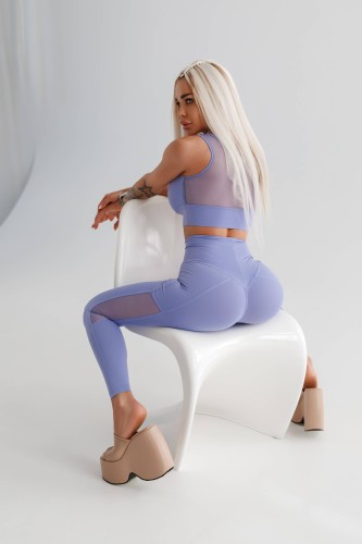 Топ Medium-Support Mesh Sports Bra PERFORMANCE Light Purple 477