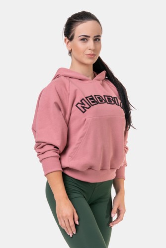 Худи Nebbia Iconic HERO Sweatshirt with a hoodie Old Rose 581