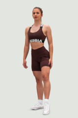 Шорты Nebbia High waisted leggings shorts 9″ FIT&SMART Dark Brown 575